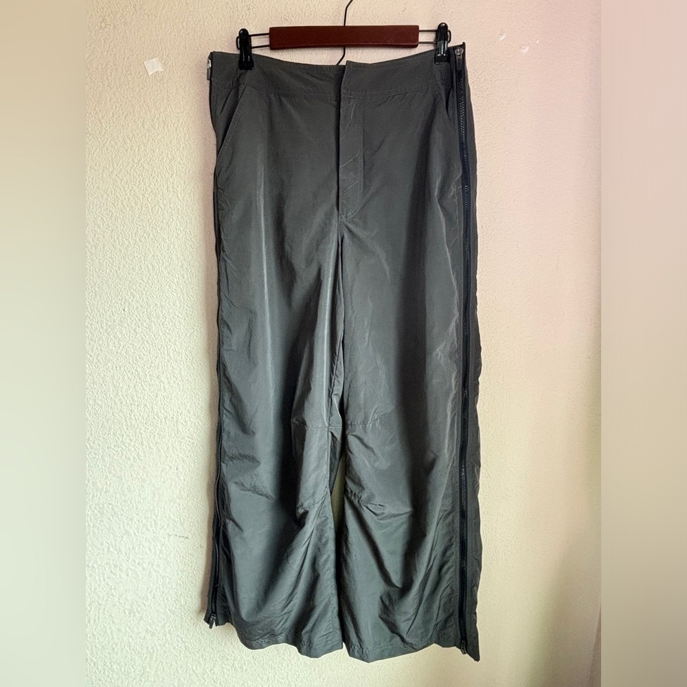 Free People Movement Nova Gray Lined Zip Up Wide Leg High Rise Athletic … - Picture 5 of 13